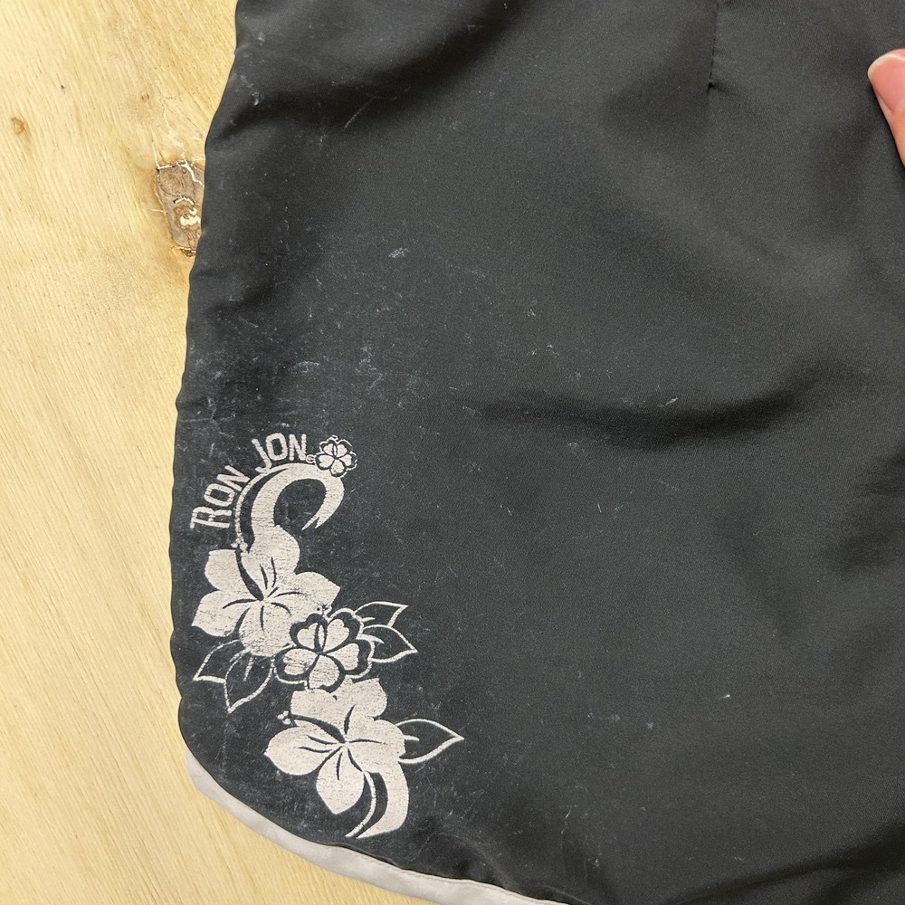 Ron Jon Surf Shop Swim Shorts Womens 11 Black Floral Lined Surf Boardshorts - Picture 4 of 11